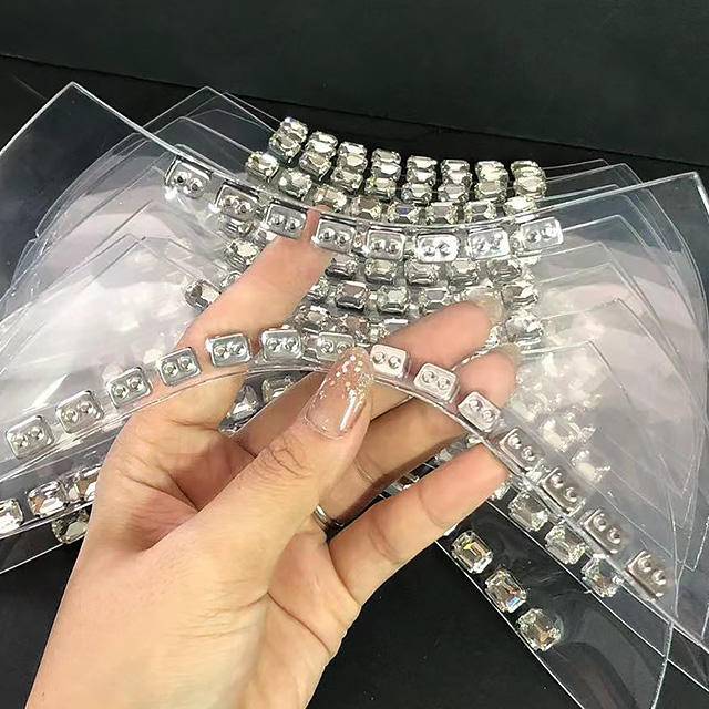Hot Sale Rhinestone Shoes Upper Lady Sandals ForShoes Upper Trimming Welt Ornament - Image 5