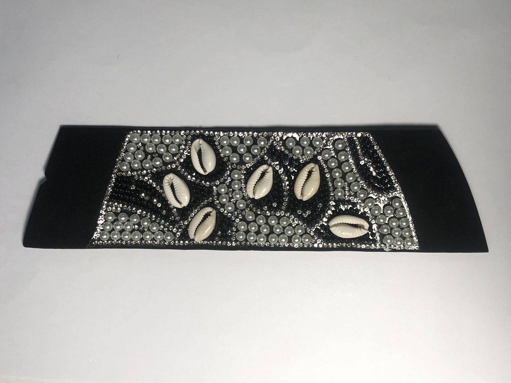 White Glass Beads Enlarge Size Shoes Buckle Upper with PU Lining Glue on Sandal Shoes As Decoration Hot Selling - Image 4