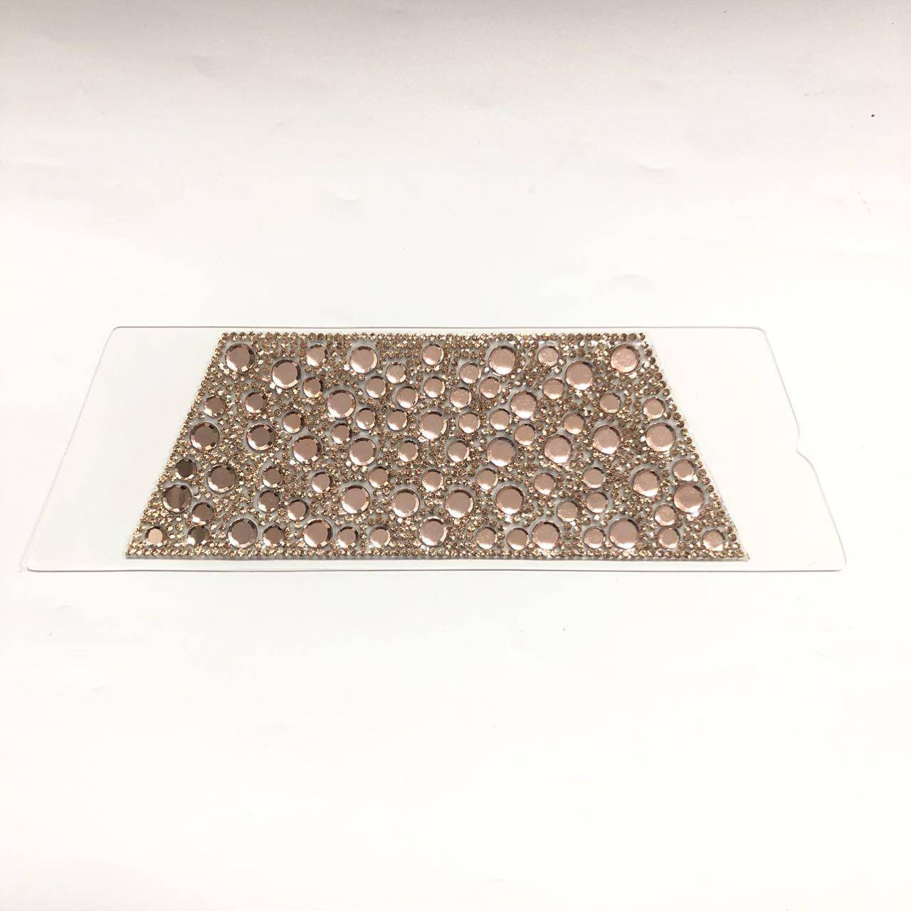 Breathable Mesh Rhinestone Women Upper - Lightweight PU Knitted Diamond Heat-Pressed Sandal Material