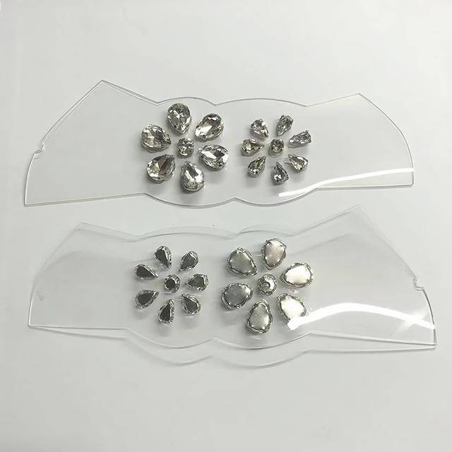 High-Quality Fashion Upper TPU Decoration Shoe Clips for Female Work Sandals Slippers with Rhinestones Drill Shoe Vamp - Image 5