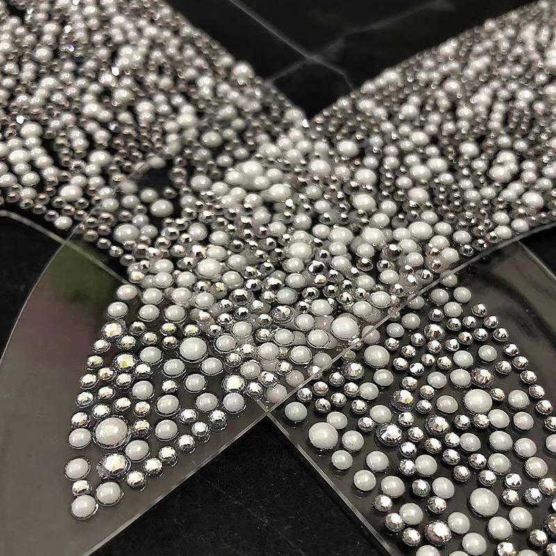 Rhinestone Glass TPU Nailed Shoe Upper Slippers and High Heels Shoe Ornament Shoe Materials Accessories - Image 3