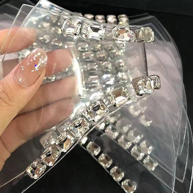 Hot Sale Rhinestone Shoes Upper Lady Sandals ForShoes Upper Trimming Welt Ornament - Image 4