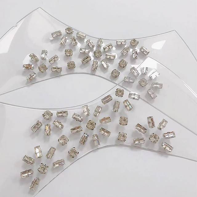 Transparent TPU Thick Rhinestone Upper Fashionable and Versatile Sandals and slippers Shoe Material - Image 6