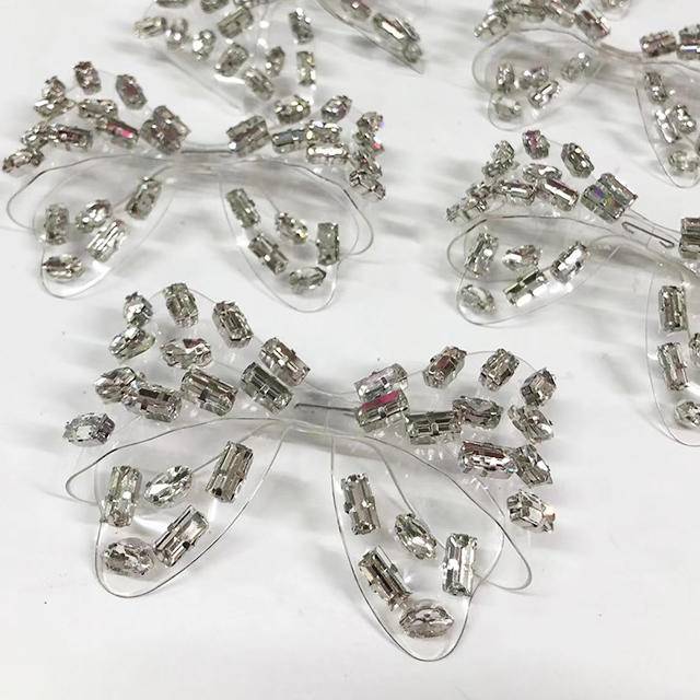 Hot Sale Rhinestone Shoes Upper Lady Sandals ForShoes Upper Trimming Welt Ornament - Image 4
