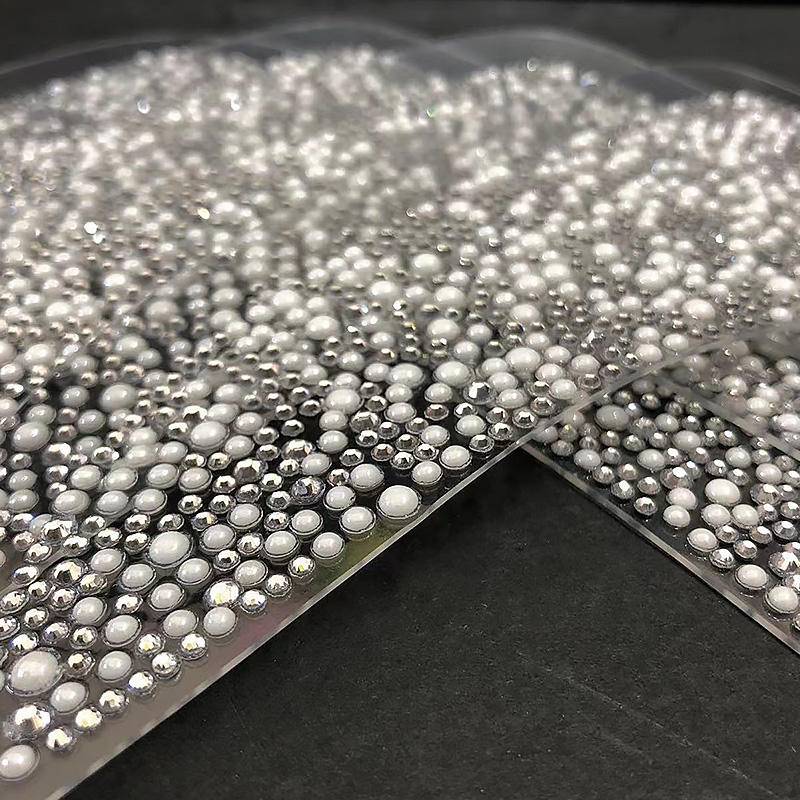 Rhinestone Glass TPU Nailed Shoe Upper Slippers and High Heels Shoe Ornament Shoe Materials Accessories - Image 2