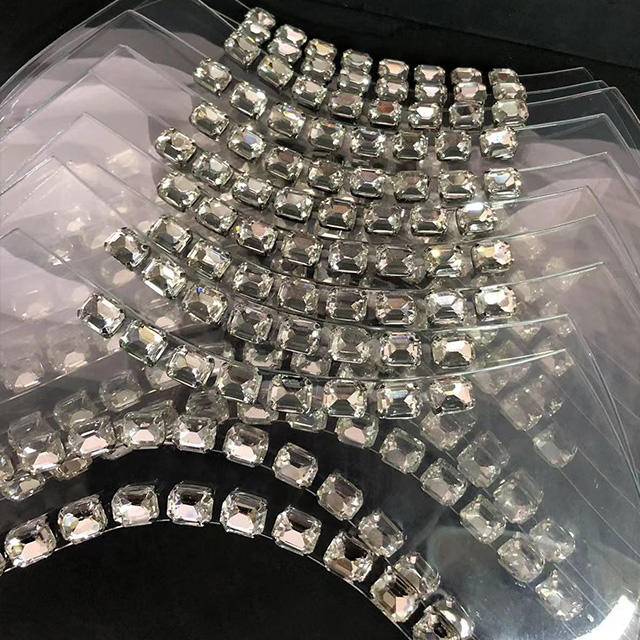 Hot Sale Rhinestone Shoes Upper Lady Sandals ForShoes Upper Trimming Welt Ornament - Image 3