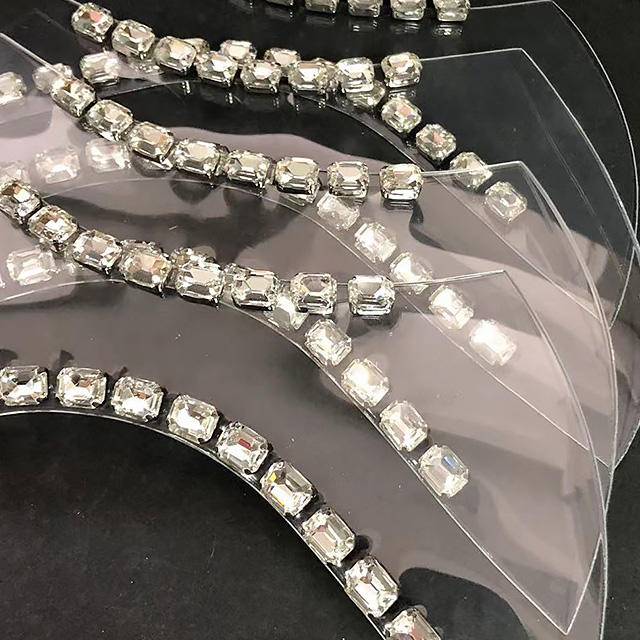 Hot Sale Rhinestone Shoes Upper Lady Sandals ForShoes Upper Trimming Welt Ornament - Image 2