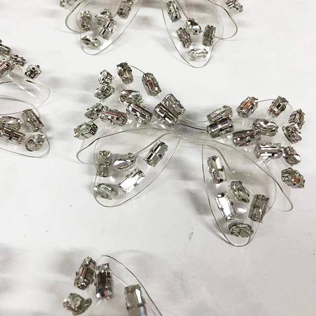 Hot Sale Rhinestone Shoes Upper Lady Sandals ForShoes Upper Trimming Welt Ornament - Image 2