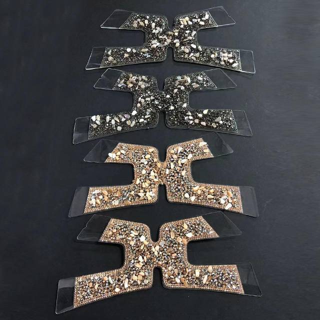 Semi-Finished Decorative Strips and Full Rhinestones Shoe Uppers Accessories with Heat Transfer Printing Inlaid Accessories - Image 4