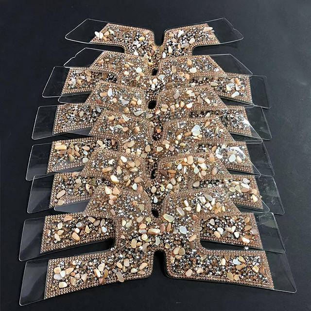 Semi-Finished Decorative Strips and Full Rhinestones Shoe Uppers Accessories with Heat Transfer Printing Inlaid Accessories - Image 3