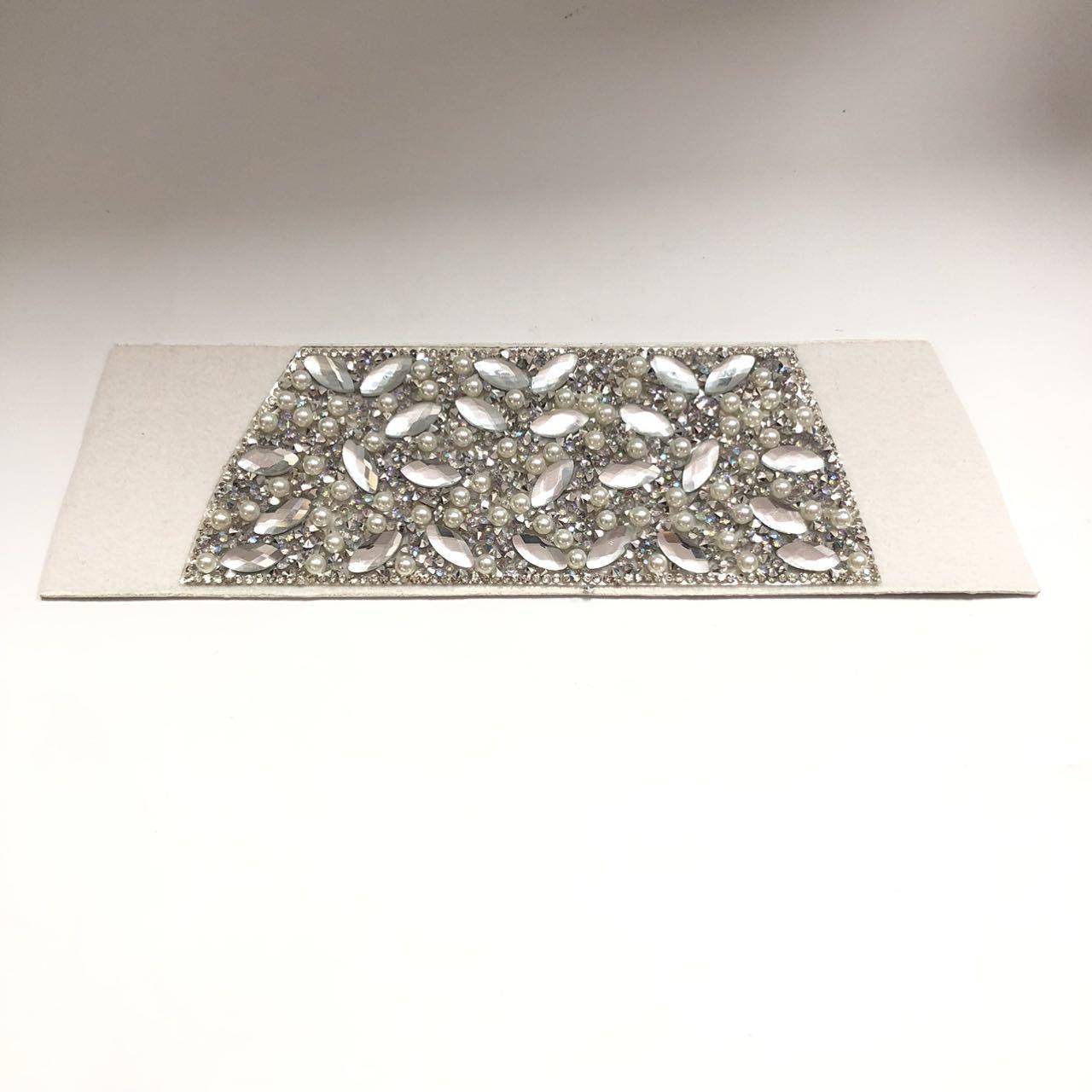 Factory Wholesale High Quality Bling Rhinestone Strap Accessories Rhinestone Sandal Upper for Lady - Image 6
