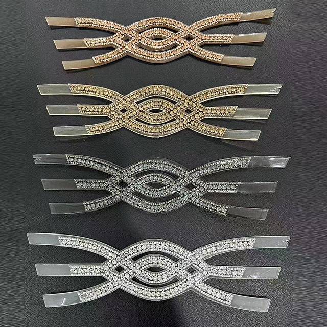 Beautiful Fashion Rhinestone Diamond Woman Sandals Shoe Vamp Semi Lady Shoe Upper