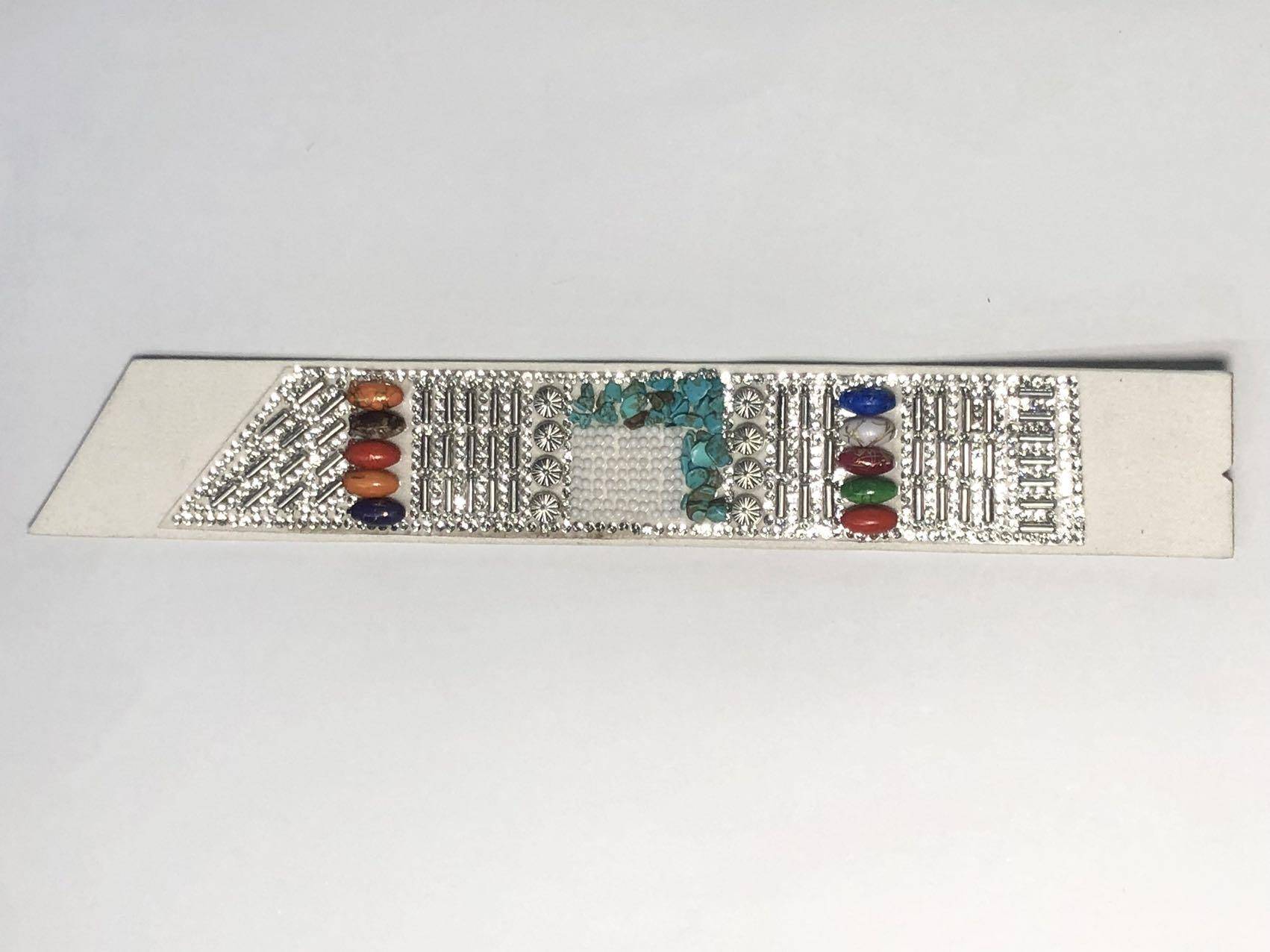 Wholesale rhinestone-embellished shoes upper semi-finished one-strap sandals with rhinestone beads