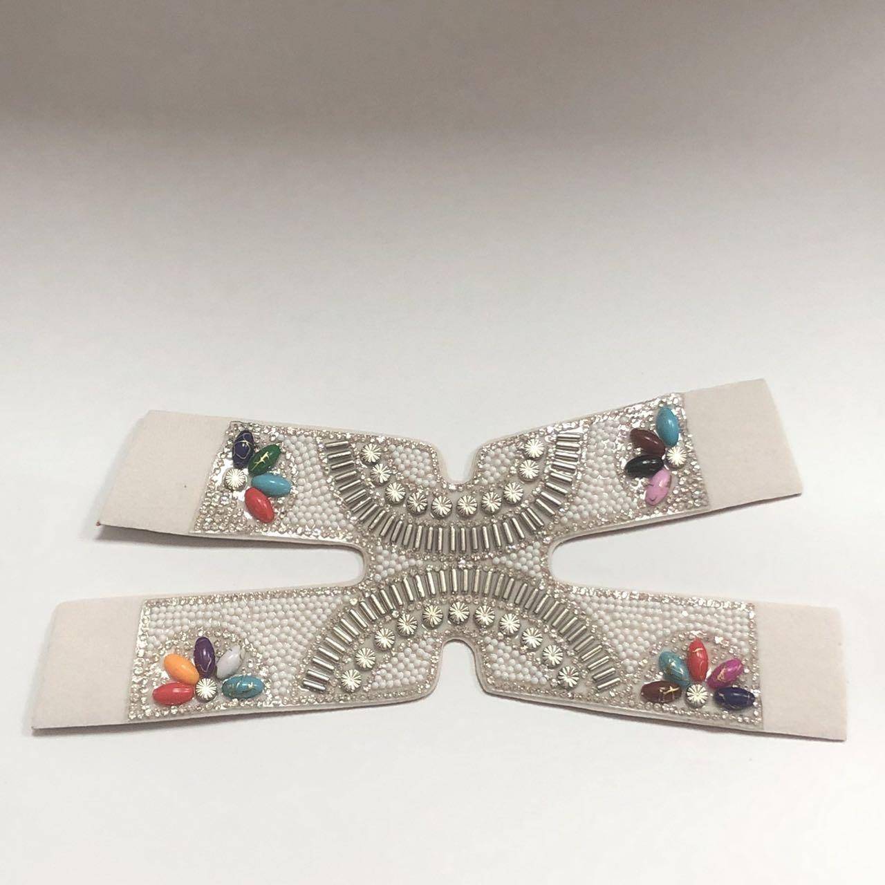 Wholesale Finished Shoe Uppers Material Plastic Pearls Glass Rhinestone Diamond Decorative for Sandals/slipper - Image 6