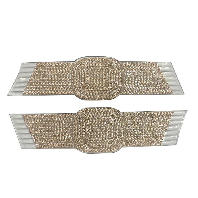 Customized High Quality Semi-Finished Women's Shoe Uppers Rhinestone Decoration Newest Fashion Design Shoes - Image 7