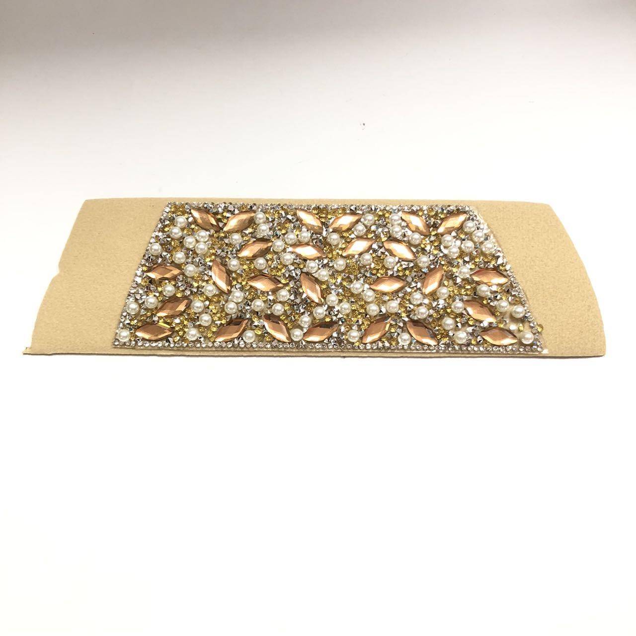 Factory Wholesale High Quality Bling Rhinestone Strap Accessories Rhinestone Sandal Upper for Lady - Image 5