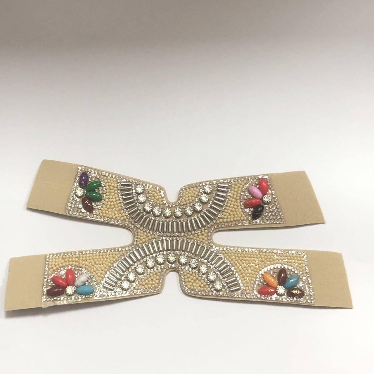 Wholesale Finished Shoe Uppers Material Plastic Pearls Glass Rhinestone Diamond Decorative for Sandals/slipper - Image 5