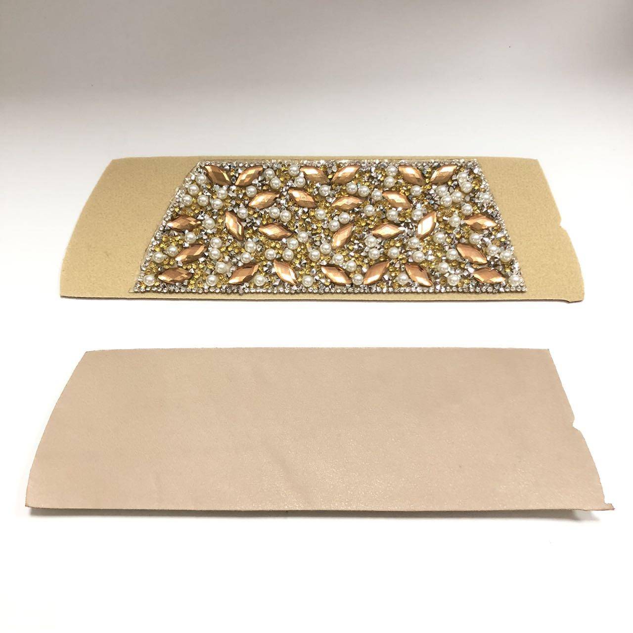 Factory Wholesale High Quality Bling Rhinestone Strap Accessories Rhinestone Sandal Upper for Lady - Image 4