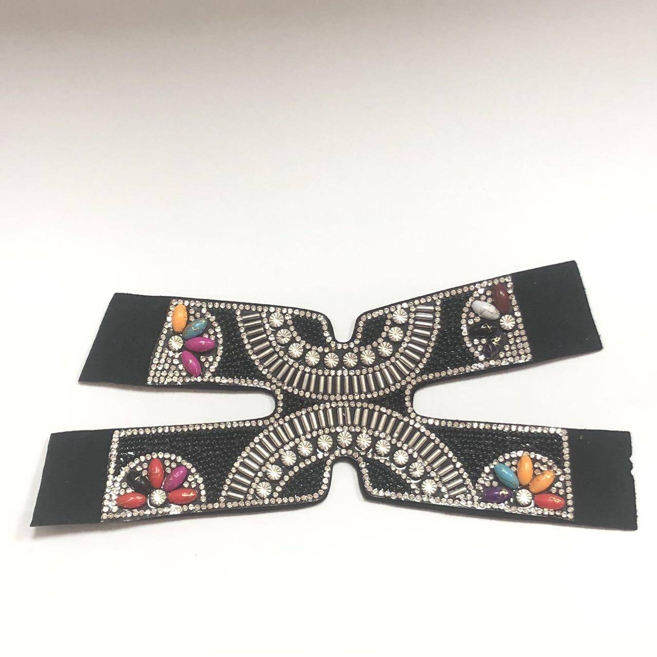 Wholesale Finished Shoe Uppers Material Plastic Pearls Glass Rhinestone Diamond Decorative for Sandals/slipper - Image 4