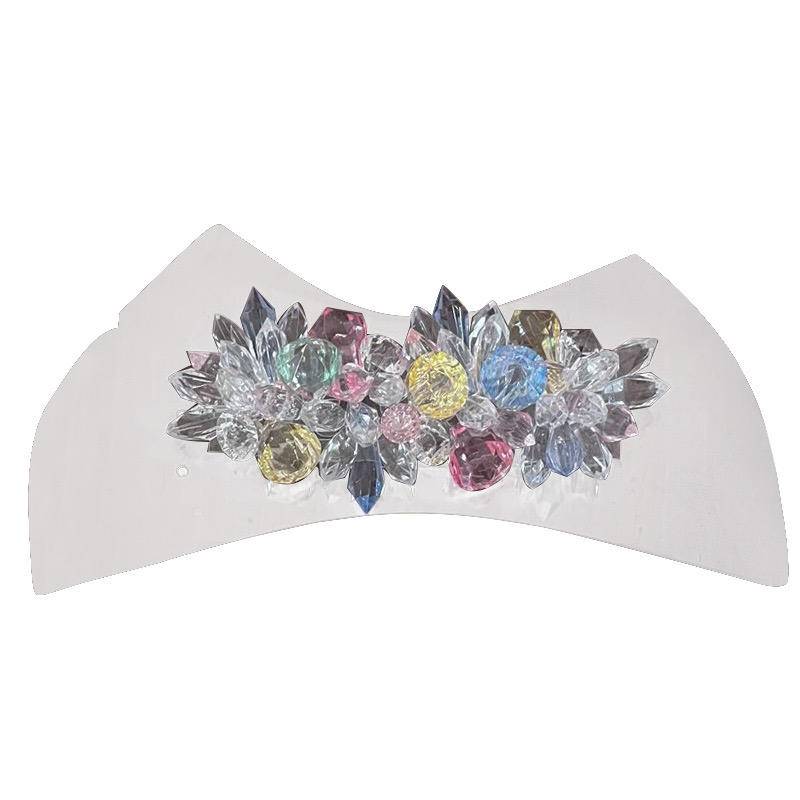 Fashionable Wear-resistant Shoe Upper Diamond-set Slipper Head Sandal Decoration Rhinestone Glass Upper High Heel Accessories - Image 3