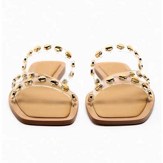 TPU Upper Breathable Women's Shoes with Rhinestone Strip and Crystal Hotfix Accessories for Footwear - Image 4
