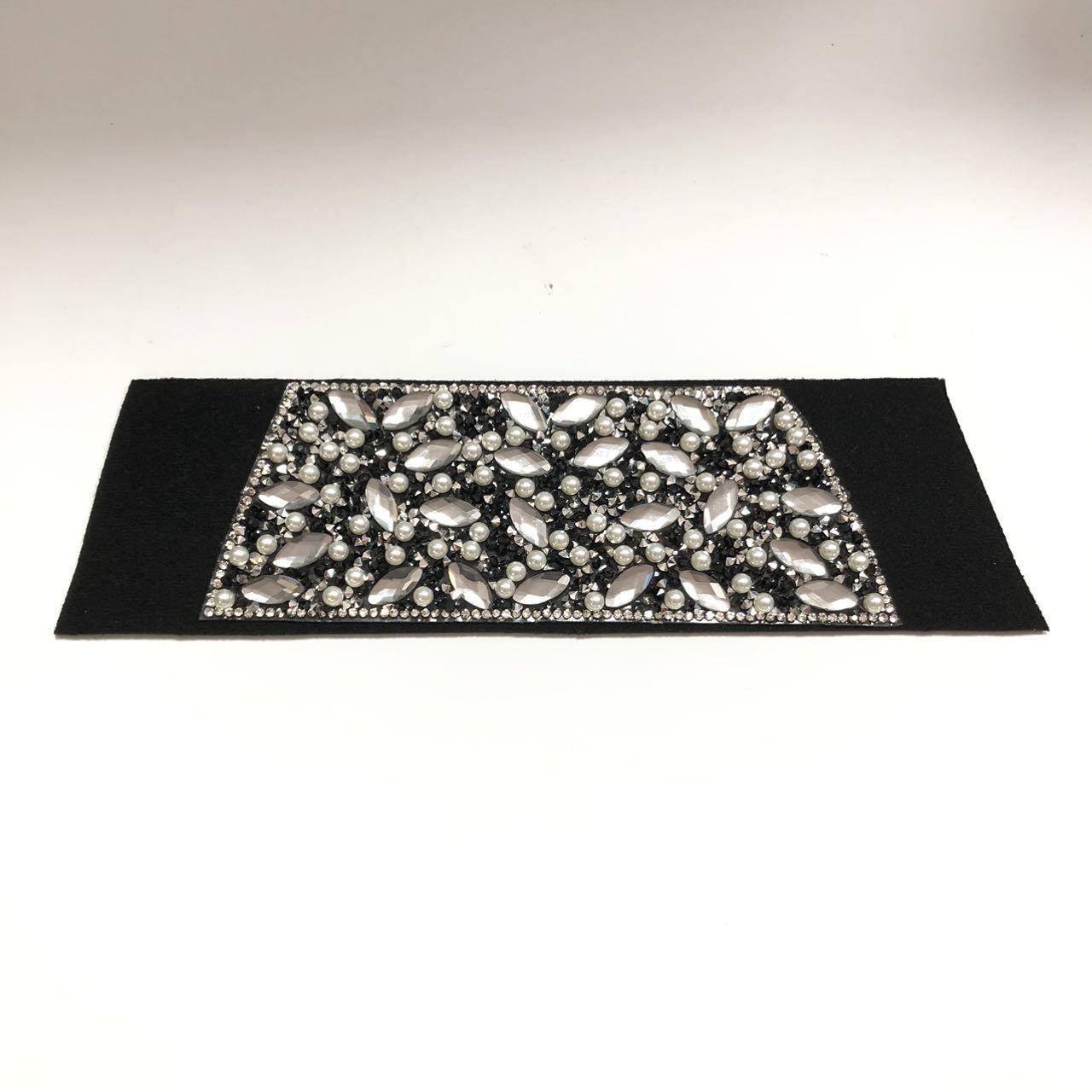 Factory Wholesale High Quality Bling Rhinestone Strap Accessories Rhinestone Sandal Upper for Lady