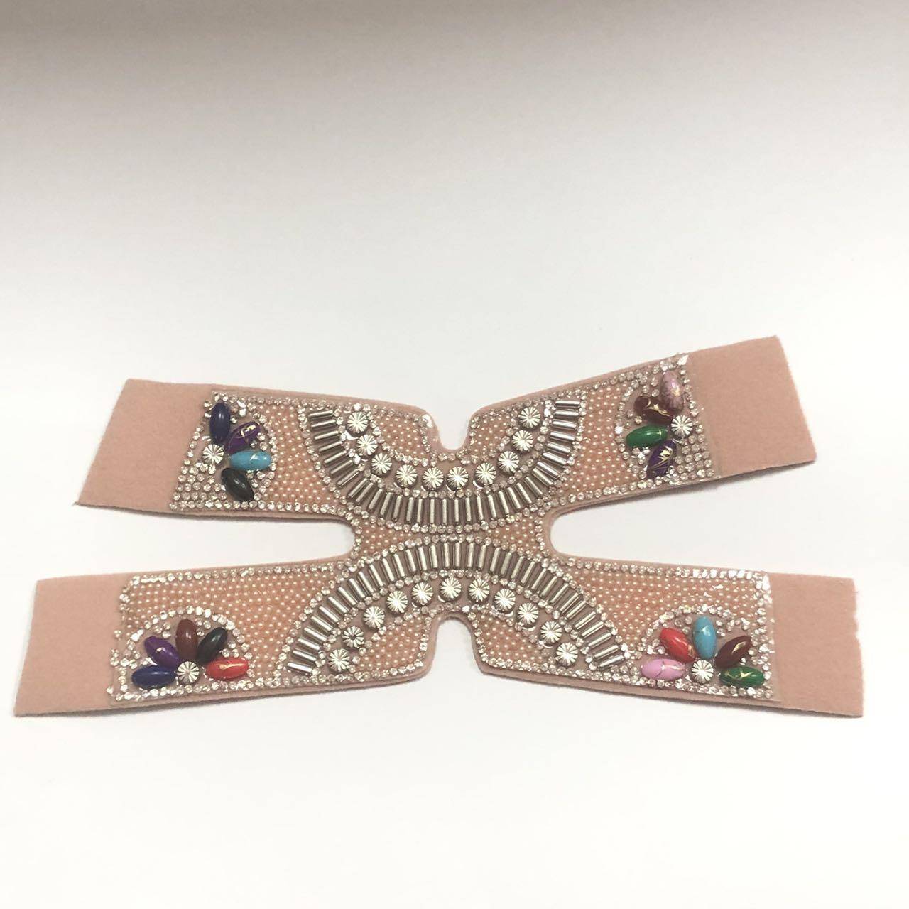 Wholesale Finished Shoe Uppers Material Plastic Pearls Glass Rhinestone Diamond Decorative for Sandals/slipper - Image 2