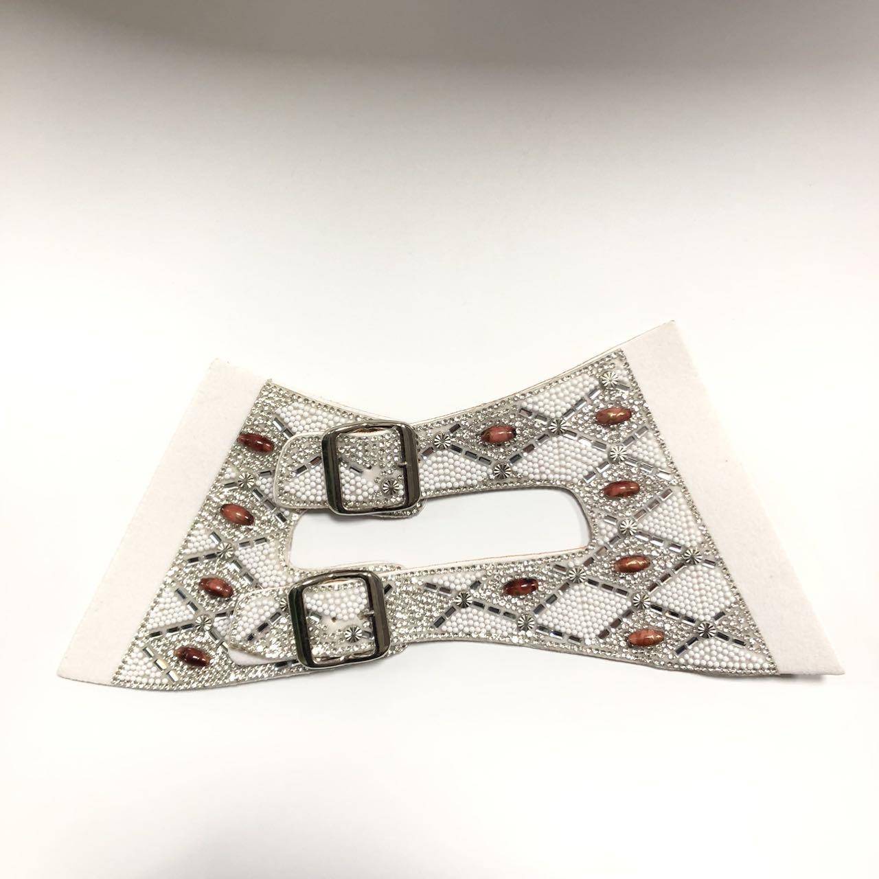 Fashion Bling Semi Finished Shoe Uppers Shoe Uppers Material Glass Rhinestone Diamond Decorative Upper - Image 4