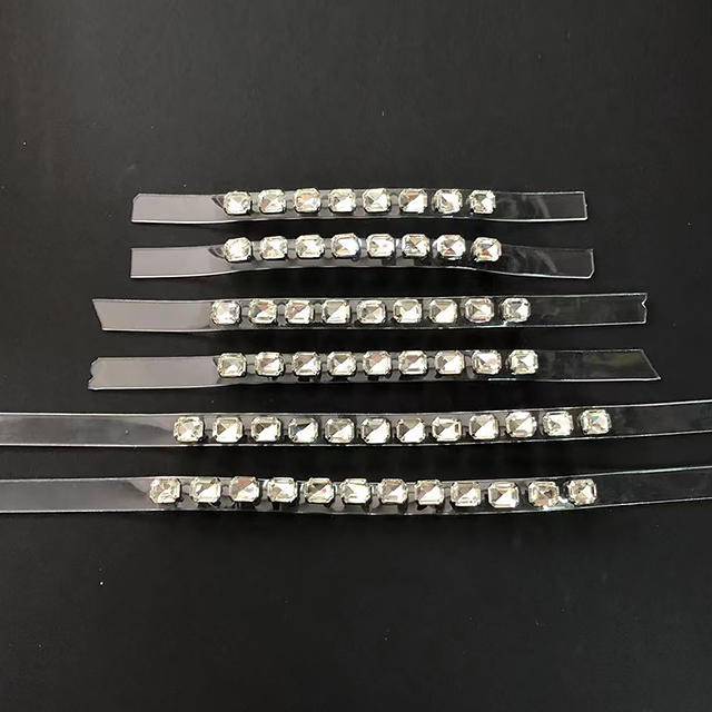 Women's Sandals Slippers Shoe Uppers Glass Sparkling Diamond Rhinestone Hot Stamping - Image 6