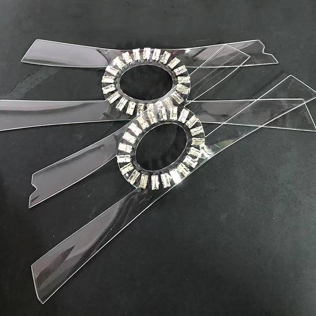 Sandal Decoration Rhinestone Glass Upper High Heel Accessories Transparent Tpu Shoe Materials Factory Direct Sales - Image 3
