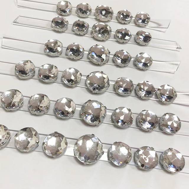 Custom Rhinestone Appliques Rhinestone Badge for Shoe Decoration Crystal Applique for Shoe - Image 2