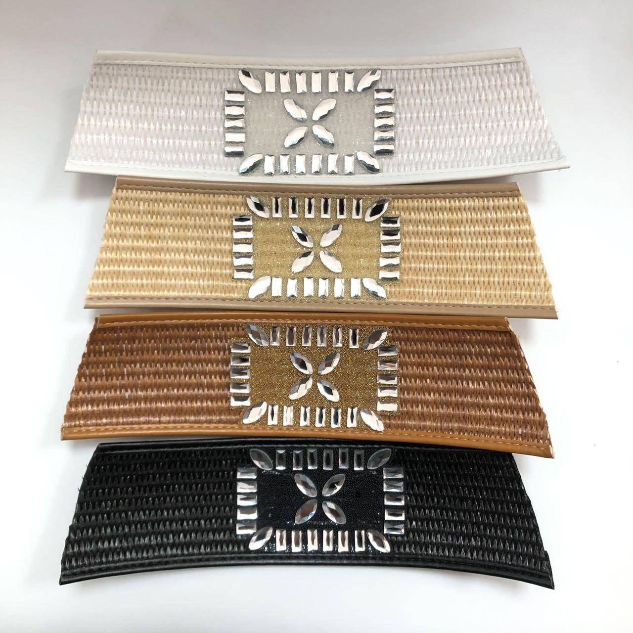 Custom Semi-finished Breathable Leather Rhinestone Stabilizing Shoe Upper Accessories for Women's Open-toed Sandals Shoe Parts