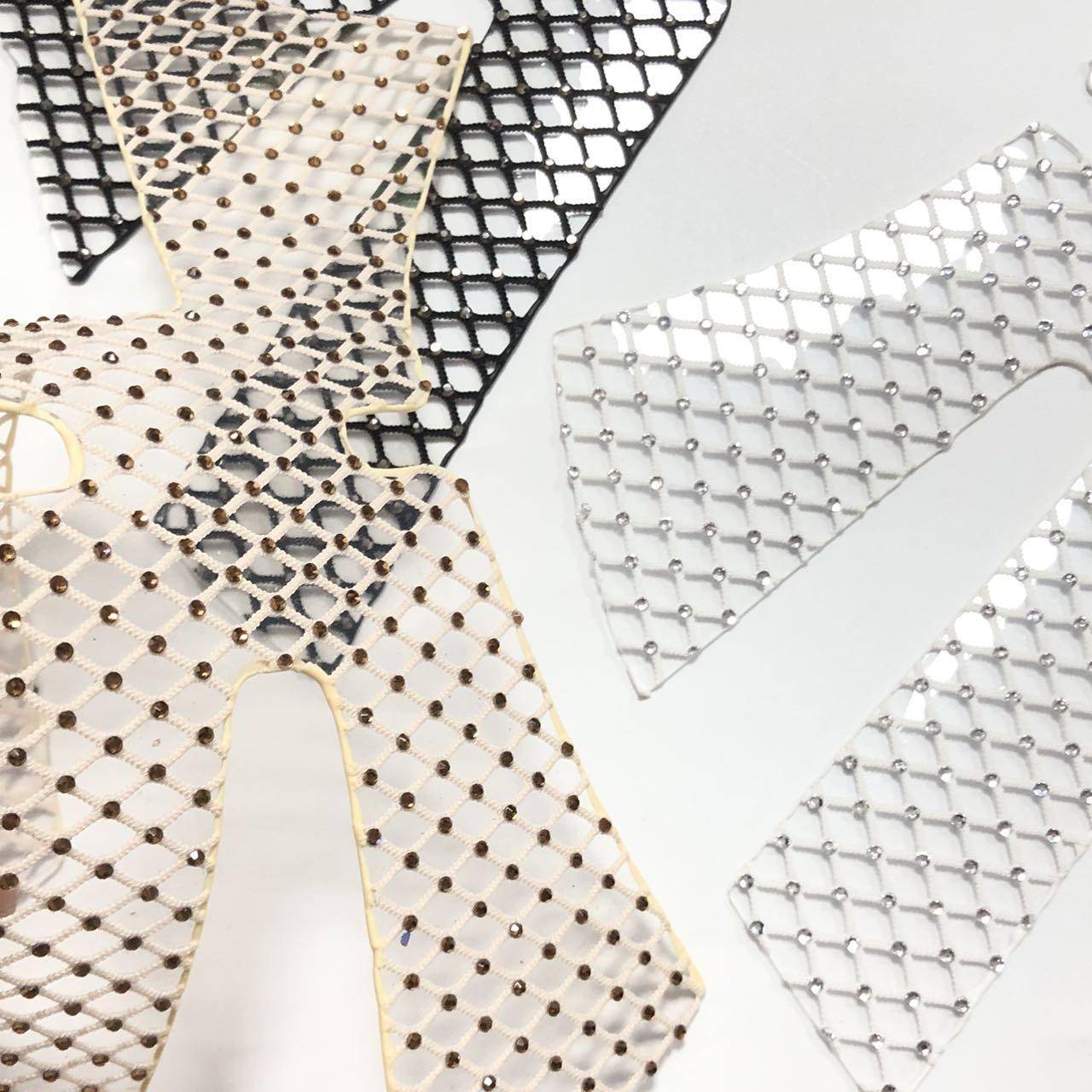 Semi-finished Mesh Yarn Upper Sandals Slippers Hot Drilling Top Surface Shoe Accessories Manufacturers Direct Supply - Image 6