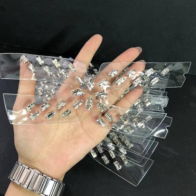 Rhinestone Glass TPU Nailed Shoe Upper Slippers and High Heels Shoe Ornament Shoe Materials Accessories - Image 7