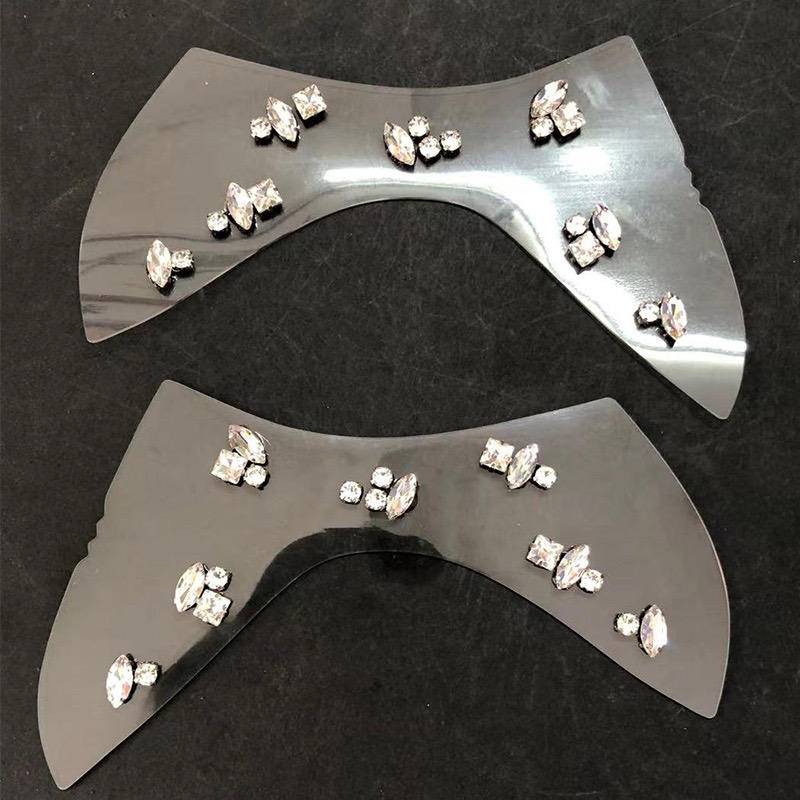Semi-finished Pu Material Diamond Strip Hot Fix Rhinestone Webbing Strip for Lady's Sandal Upper - Image 6