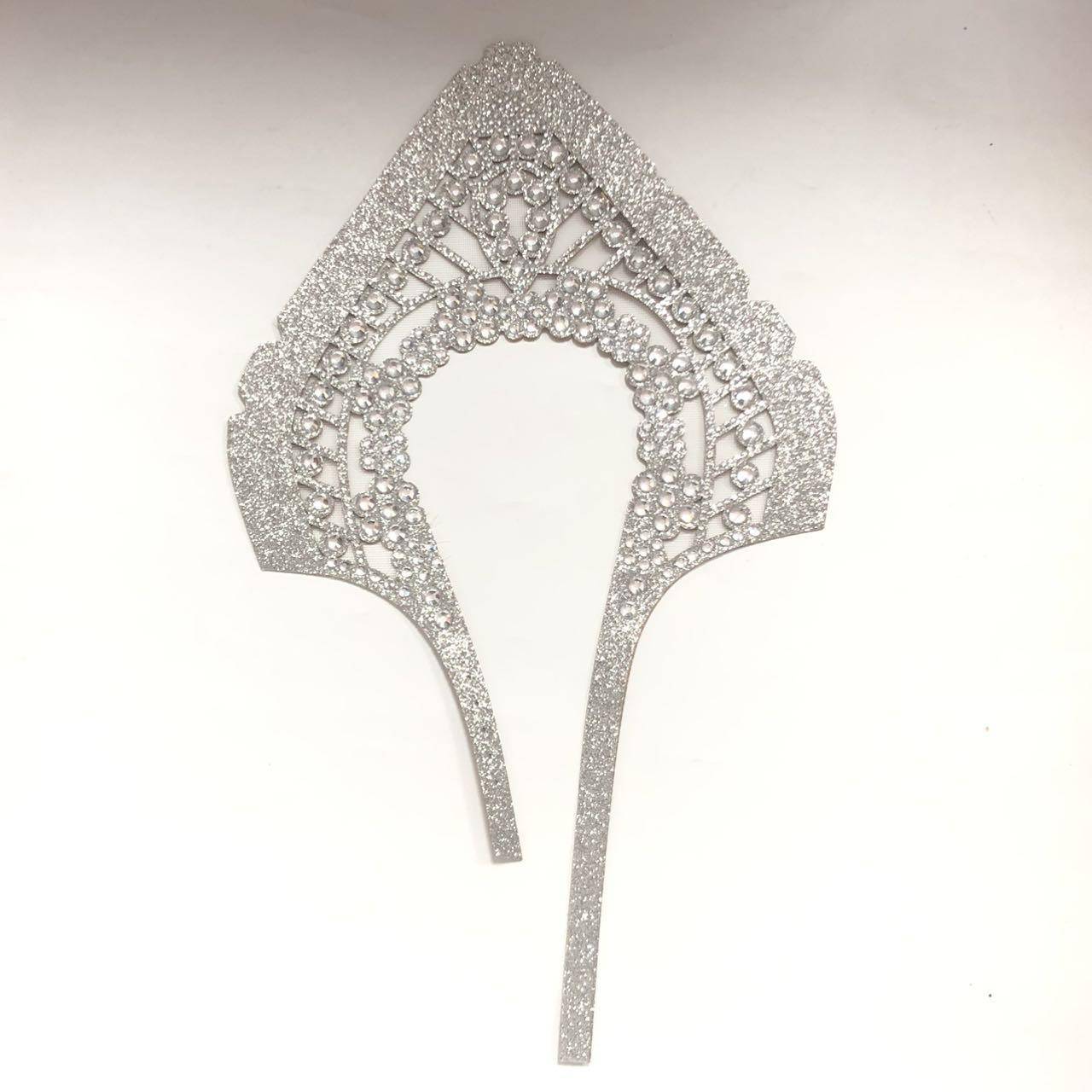 Women's Trendy Rhinestone Decorative Sandals PVC Fabric Slippers Shoes with Upper Accessories Made of Cotton - Image 5