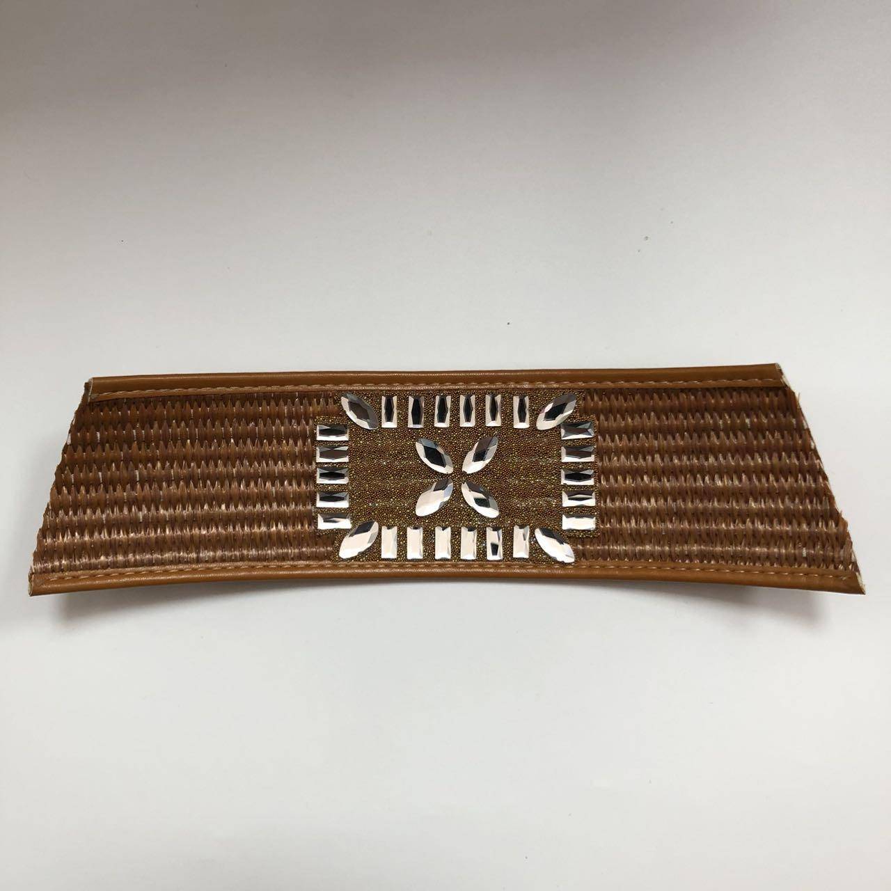Custom Semi-finished Breathable Leather Rhinestone Stabilizing Shoe Upper Accessories for Women's Open-toed Sandals Shoe Parts - Image 4