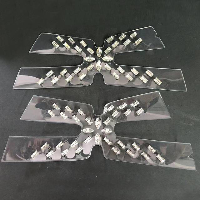 Rhinestone Glass TPU Nailed Shoe Upper Slippers and High Heels Shoe Ornament Shoe Materials Accessories - Image 6