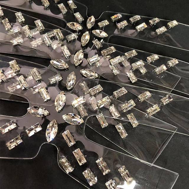 Rhinestone Glass TPU Nailed Shoe Upper Slippers and High Heels Shoe Ornament Shoe Materials Accessories - Image 5