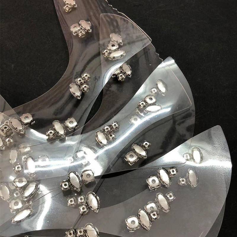 Semi-finished Pu Material Diamond Strip Hot Fix Rhinestone Webbing Strip for Lady's Sandal Upper - Image 2