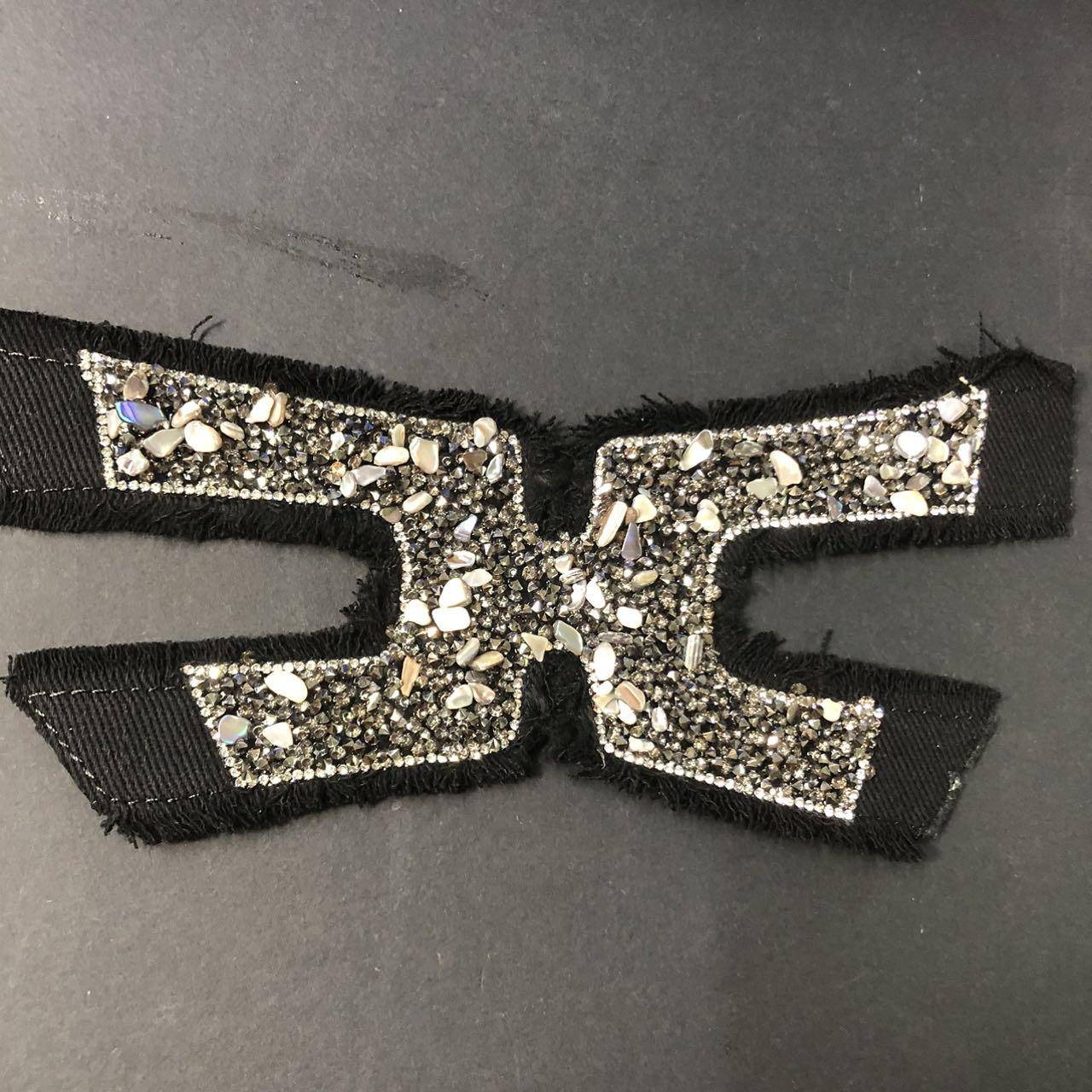 White Glass Beads Enlarge Size Shoes Buckle Upper with PU Lining Glue on Sandal Shoes As Decoration Hot Selling - Image 4