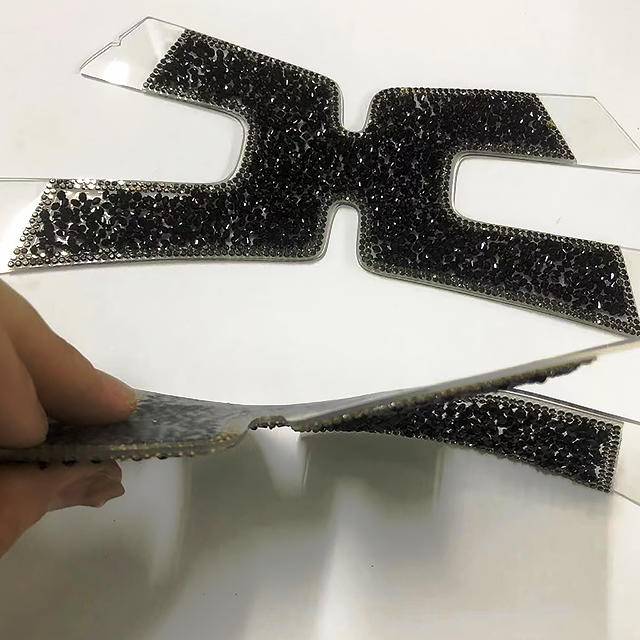 Rhinestone Glass TPU Nailed Shoe Upper Slippers and High Heels Shoe Ornament Shoe Materials Accessories - Image 5