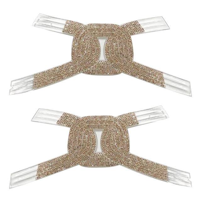 Rhinestone Decoration Hot-Fix Upper Slipper Sandal Casual Shoes Accessories Semi-Finished Products Manufacturer Wholesale - Image 2