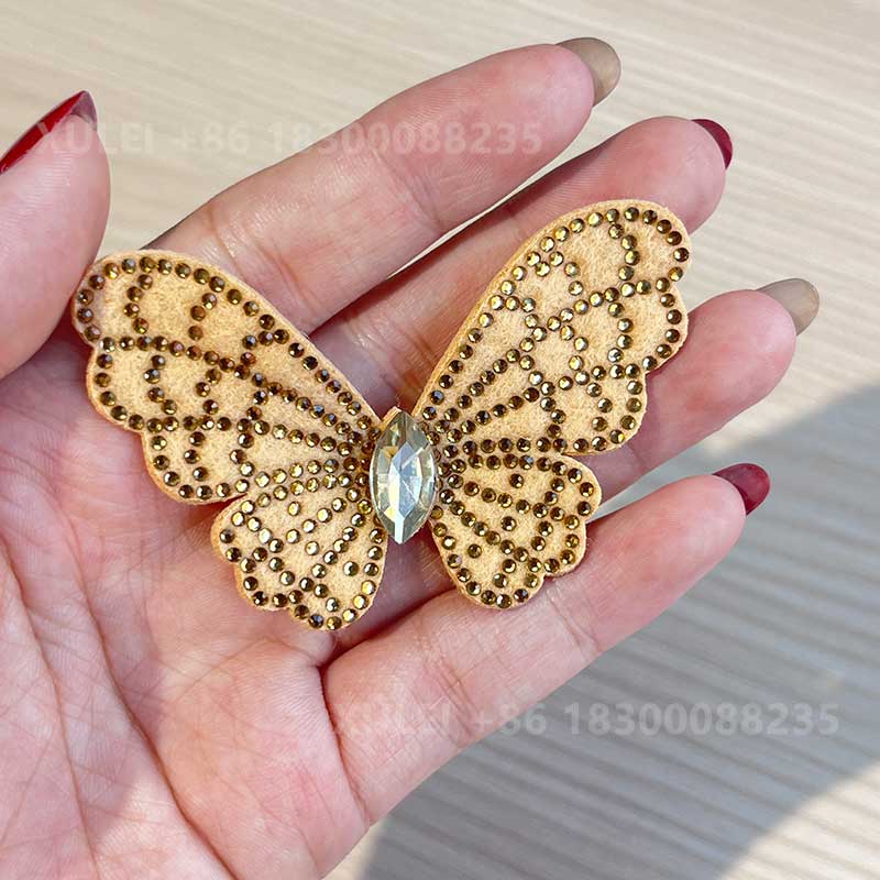 Sparkly Butterfly Rhinestone Patch – Removable Crystal Shoe Decor for Heels & Bags DIY - Image 5