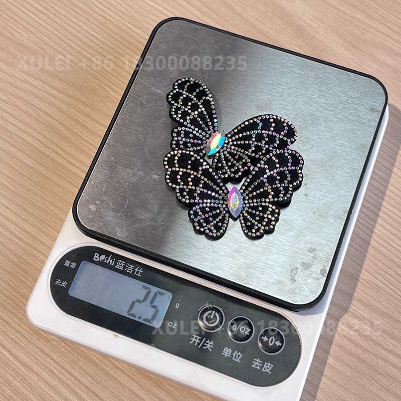 Sparkly Butterfly Rhinestone Patch – Removable Crystal Shoe Decor for Heels & Bags DIY - Image 7