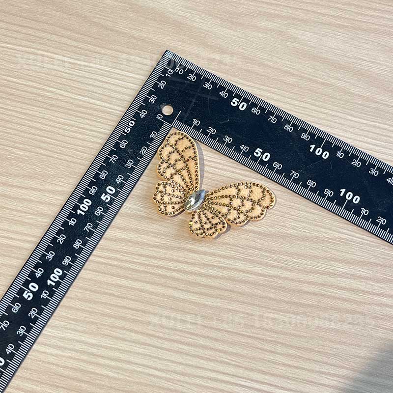 Sparkly Butterfly Rhinestone Patch – Removable Crystal Shoe Decor for Heels & Bags DIY - Image 8