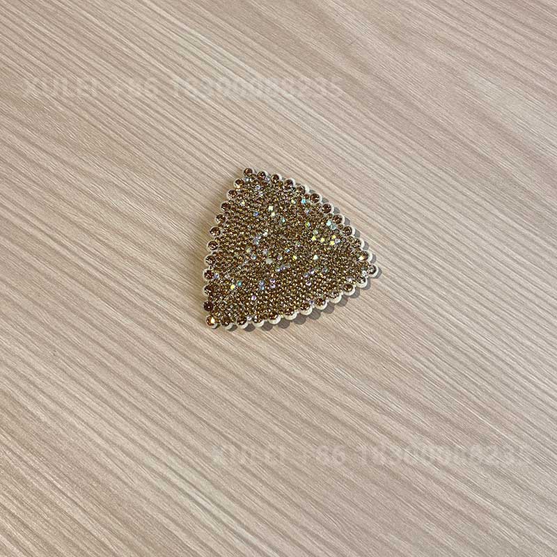 Triangle Full Rhinestone Hotfix Patch – Crystal Geometric Iron-on Applique Trim Wholesale - Image 4
