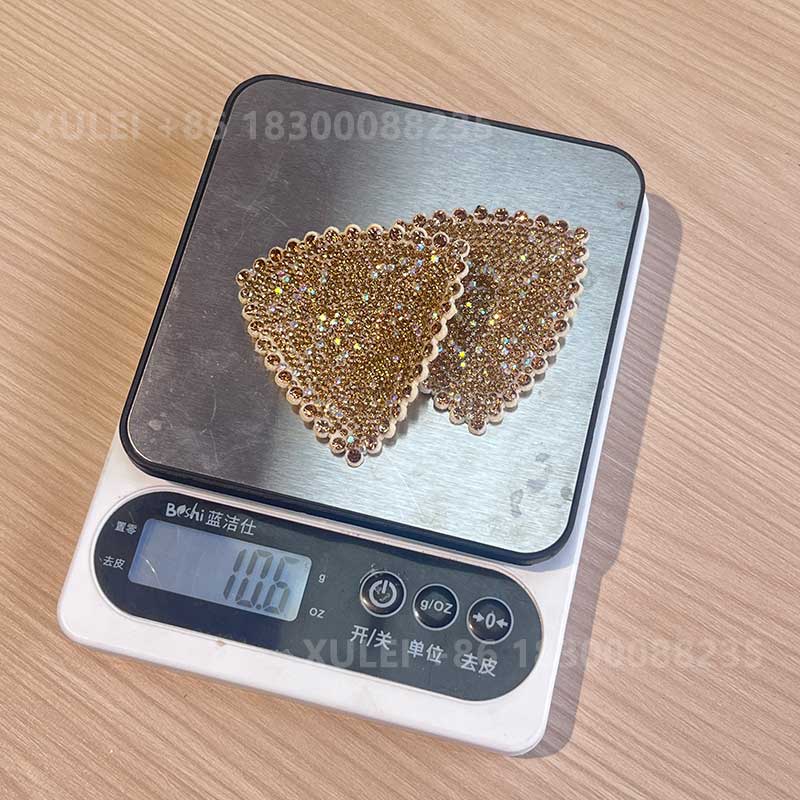 Triangle Full Rhinestone Hotfix Patch – Crystal Geometric Iron-on Applique Trim Wholesale - Image 7