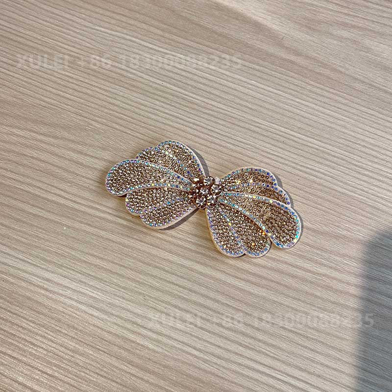 Fan-Shape Wing Bow Full Rhinestone Hotfix Patch Shoe Clip – Crystal Wing Bow Shoe Decoration Wholesale - Image 7