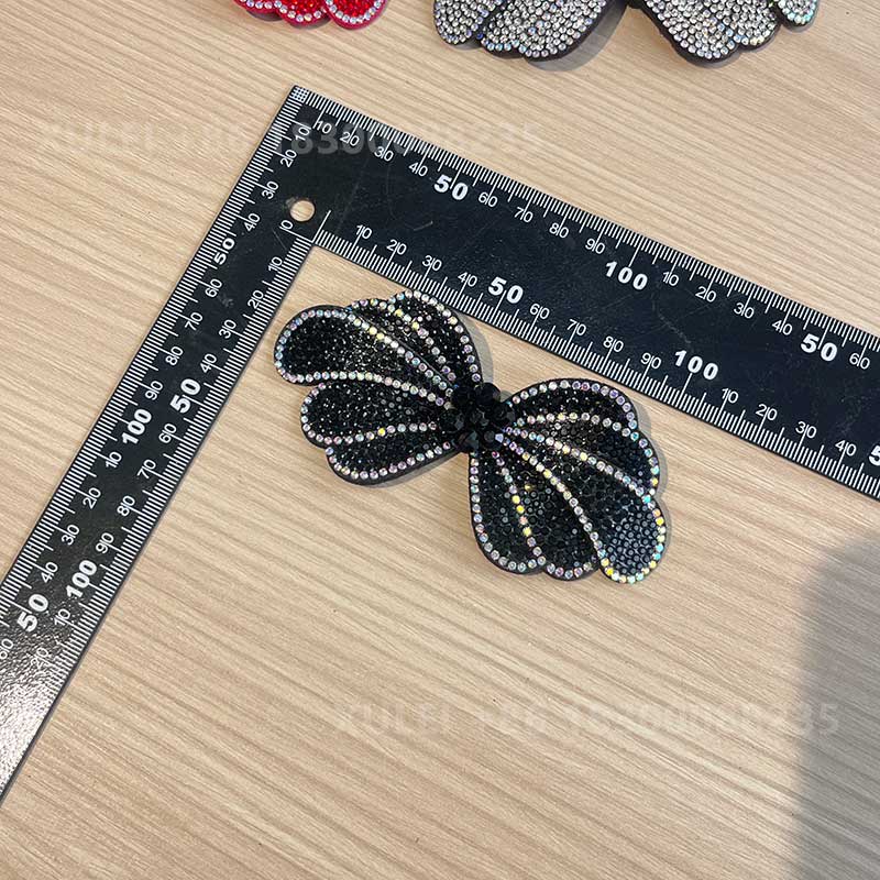 Fan-Shape Wing Bow Full Rhinestone Hotfix Patch Shoe Clip – Crystal Wing Bow Shoe Decoration Wholesale - Image 10